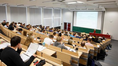 Students in the lecture hall